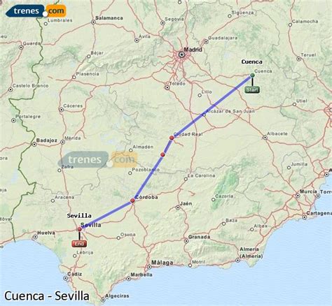 Trenes Cuenca Sevilla baratos, billetes desde 27,60 ...