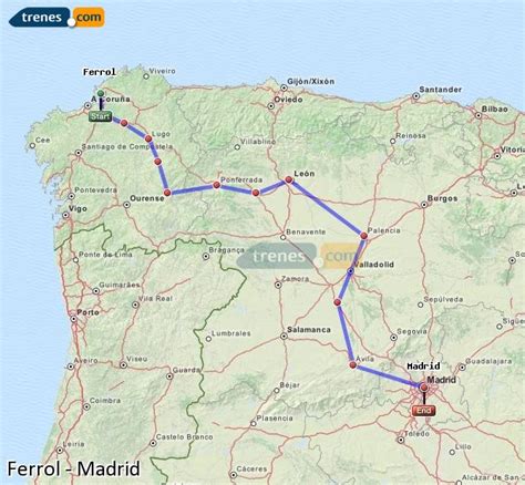 Trenes Ferrol Madrid baratos, billetes desde 33,30 ...