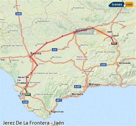 Trenes Jerez De La Frontera Jaén baratos, billetes desde ...