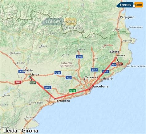 Trenes Lleida Girona baratos, billetes desde 20,80 ...