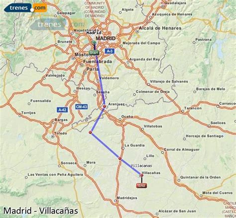 Trenes Madrid Villacañas baratos, billetes desde 6,80 ...