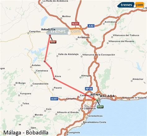 Trenes Málaga Bobadilla baratos precios desde 5,90