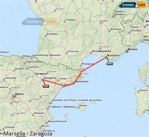Trenes Marsella Zaragoza baratos, billetes desde 57,00 ...