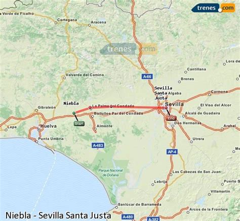 Trenes Niebla Sevilla Santa Justa billetes por 5,70