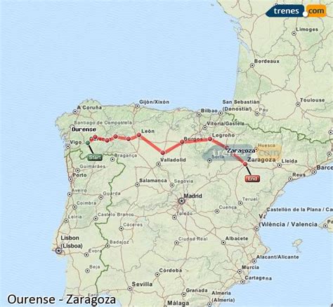 Trenes Ourense Zaragoza baratos, billetes desde 16,60 ...