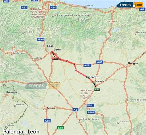 Trenes Palencia León baratos, billetes desde 6,80 ...