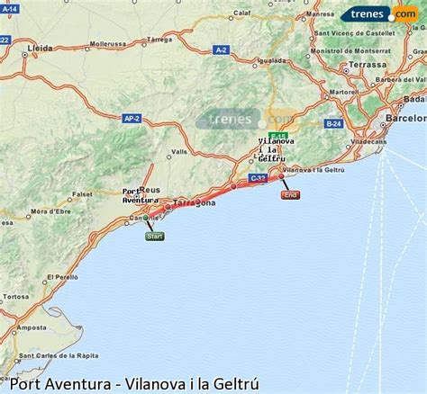 Trenes Port Aventura Vilanova i la Geltrú baratos ...