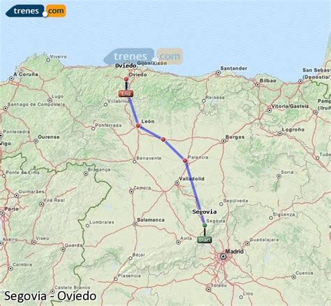 Trenes Segovia Oviedo baratos, billetes desde 34,25 ...