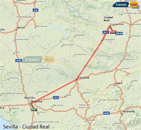 Trenes Sevilla Ciudad Real baratos, billetes desde 27,70 ...