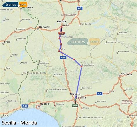 Trenes Sevilla Mérida baratos, billetes desde 20,45 ...
