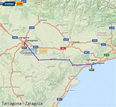 Trenes Tarragona Zaragoza baratos, billetes desde 10,75 ...