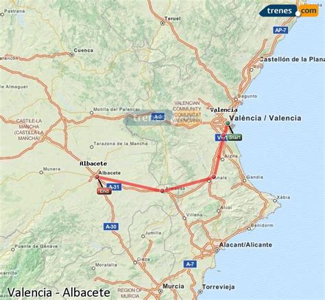 Trenes Valencia Albacete baratos, billetes desde 10,40 ...