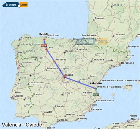 Trenes Valencia Oviedo baratos, billetes desde 48,25 ...