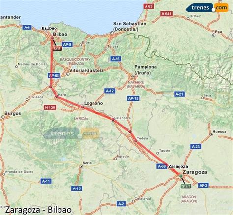 Trenes Zaragoza Bilbao baratos, billetes desde 17,70 ...