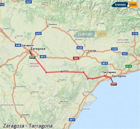 Trenes Zaragoza Tarragona baratos, billetes desde 12,85 ...