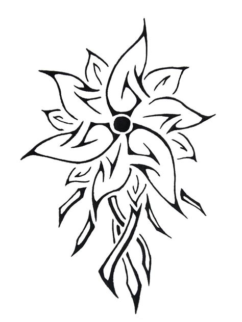 Tribal Flower Tattoo Designs   Cliparts.co