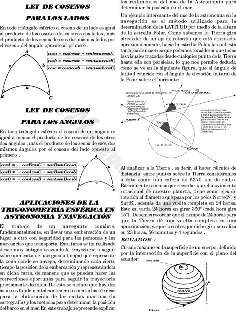 TRIGONOMETRIA ESFERICA EJERCICIOS RESUELTOS PDF