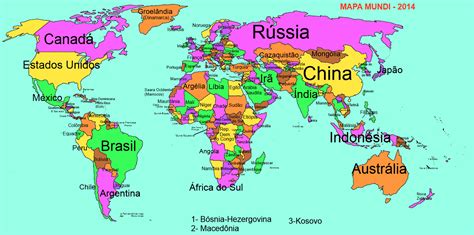 Trincheira multipolar: Mapa mundi 2014 com todas as ...