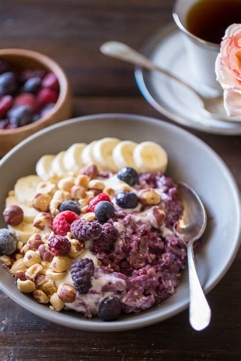 Triple Berry Oatmeal Breakfast Bowl   Lovely Little Kitchen