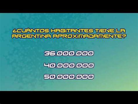 Trivia: ¿Cuántos habitantes tiene la Argentina ...