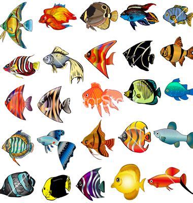 Tropical fish set vector | mosaics | Pinterest | Tropical ...