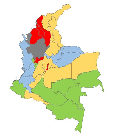 Trucos Excel. Mapa de Colombia por departamentos ...