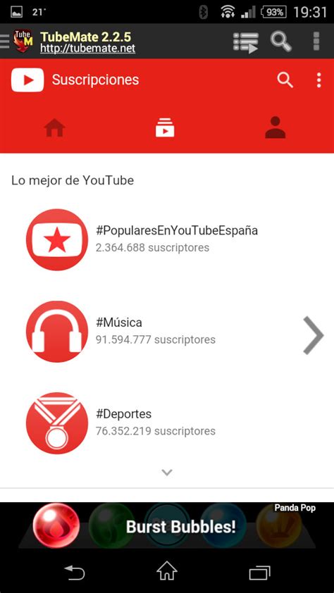 TubeMate YouTube Downloader para Android   Descargar Gratis