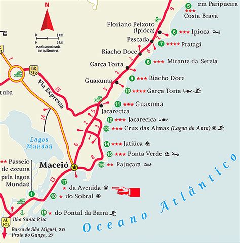 Tudo sobre as praias de Maceió AL: Mapas das Praias de ...