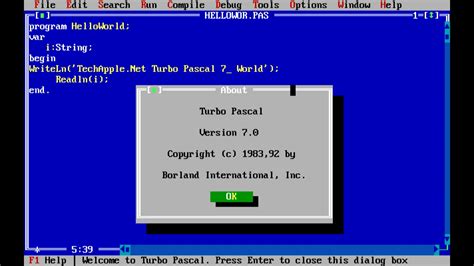 Turbo Pascal   Windows 10 Download