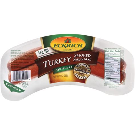 turkey sausage nutrition