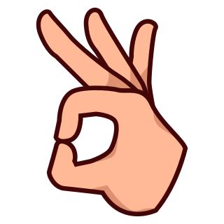 turned ok hand sign p  | emojidex   custom emoji service ...