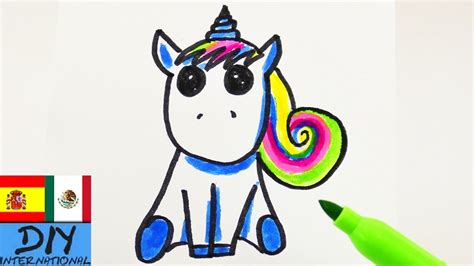 Tutorial de dibujo: Unicornio | Cómo dibujar un unicornio ...