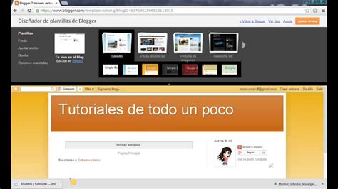 Tutorial Editar Plantilla Blogger / Personalizar Blogger ...