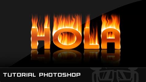 Tutorial Photoshop // Efecto Texto De Fuego   YouTube