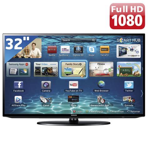 TV 32  LED Samsung Série EH5300 UN32EH5300GXZD Full HD com ...
