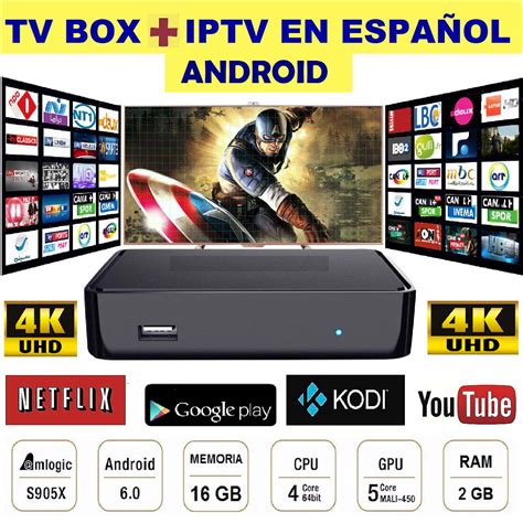 Tv Box Pro Mini Pc Android A Smart Tv Iptv Canales Y ...