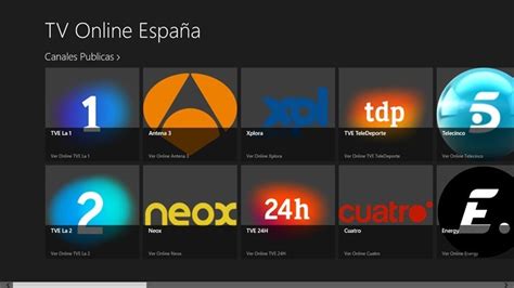 TV Online España para Windows 8   Descargar Gratis