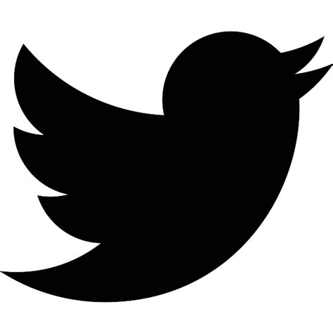 Twitter Logo Silhouette   Free social icons