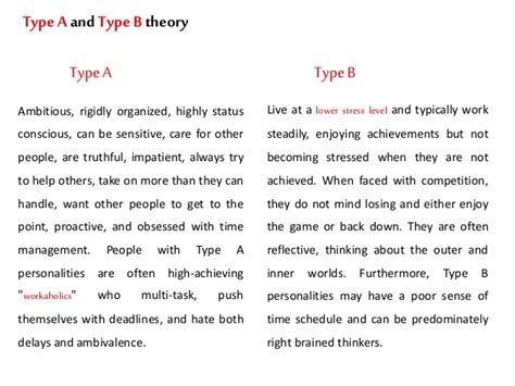 Type theories personality theories  4 Temperament theory ...