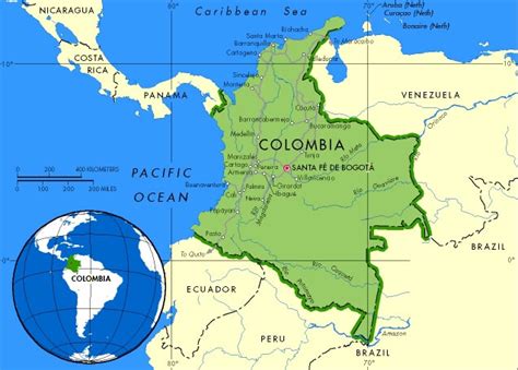 Ubicación astronómica y geográfica de Colombia: Latitud y ...
