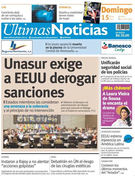Ultimas Noticias De Venezuela Hoy | opiniones de 218 ...