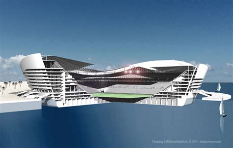 Un estadio flotante para el Mundial de Fútbol de 2022 ...