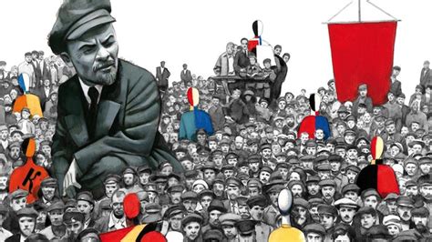 Un Lenin gigante para la revolución bolchevique de John Reed