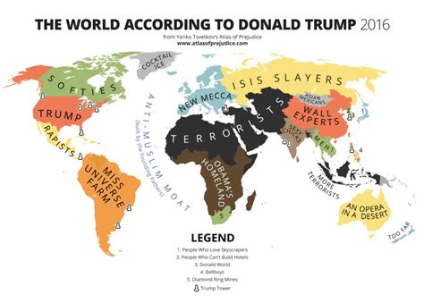 Un mapa del mundo según la visión de Trump | Verne México ...