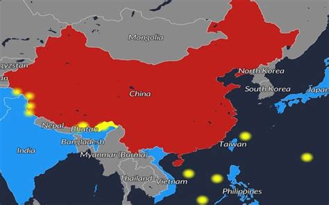 Un MAPA sobre los 【 Conflictos de CHINA en Asía ...