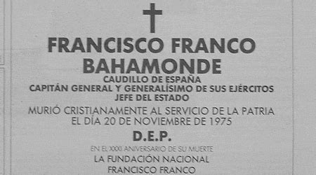 Una esquela en El Mundo recuerda la muerte de Franco, días ...