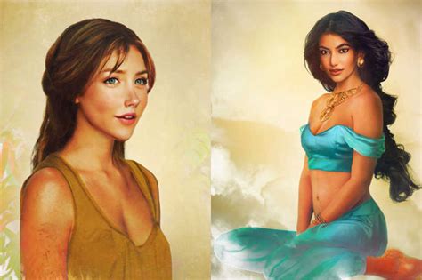 Una versión realista de los personajes femeninos de Disney