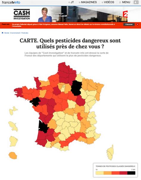 Une nouvelle carte des pesticides en France   Le Point