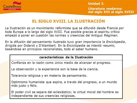 UNIDAD 3 LITERATURA MODERNA: DEL SIGLO XVI AL SIGLO XVIII ...