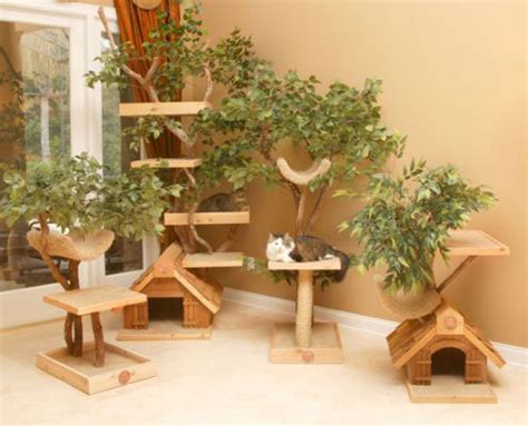 Unique Cat Tree Houses with Real Trees from Pet Tree House ...